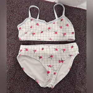 Strawberry Gingham Bikini